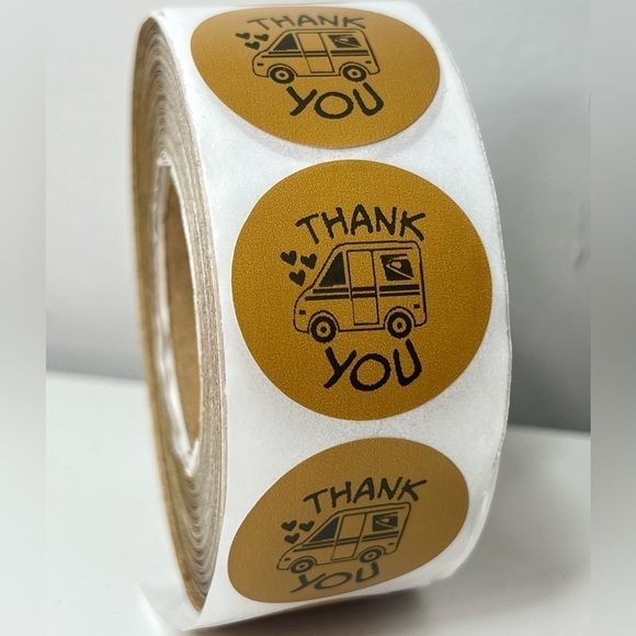 handmade Other - Thank You USPS Sticker, Thank You Sticker, Postal Mailbox Sticker | 100 pack